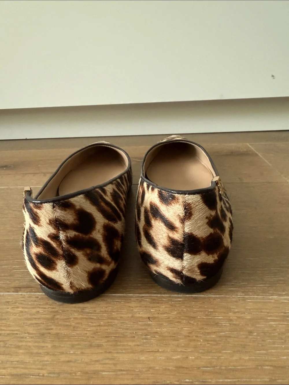 Tory Burch Leopard-Pattern Pointed Toe Flats - Brown & Black